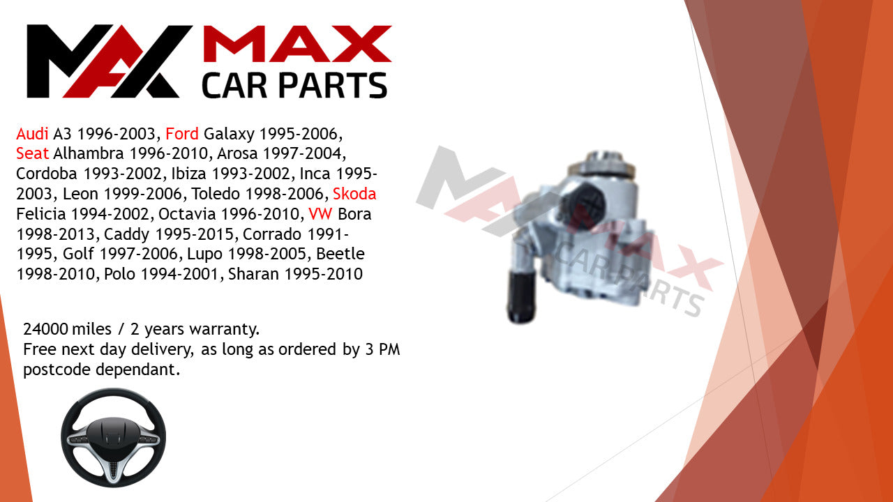 Fits Audi, Ford, Seat , VW power Steering Pump