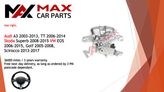 Fits Audi A3 03-13, TT 06-14, skoda superb 08-15 Brake Caliper Rear right