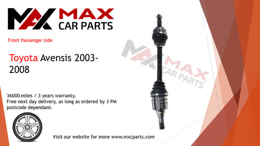 Fits Toyota Avensis 2003-2008 driveshaft front left