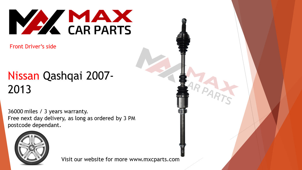 Fits Nissan Qashqai 2007-2013 driveshaft front Right 5 speed manual