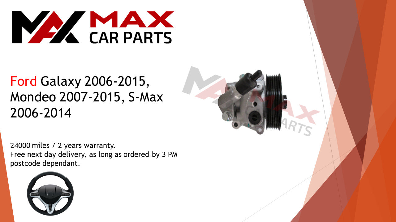 Fits Ford Galaxy 2006-2015 Mondeo 2007-2014 S-Max 2006-2014 Steering Pump