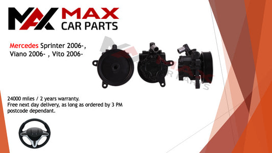 Fits Mercedes Sprinter 2006-, viano 2006-, vito 2006- power steering pump