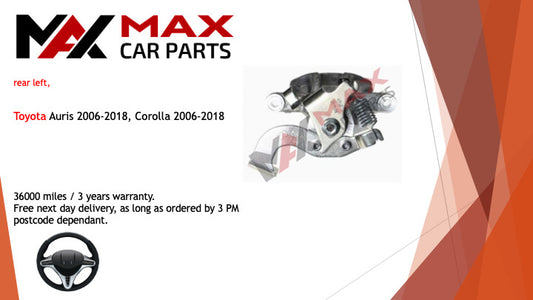 Fits Toyota Auris 2006-2018, Corolla 2006-2018 Brake Caliper Rear right