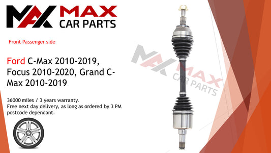 Fits Ford C-max 10-19 Focus 10-20 Grand C-Max 10-19  driveshaft front left