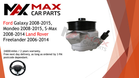 Fits Ford Galaxy 08-15 Mondeo 08-15 S-Max 08-14 Freelander 06-14 Steering Pump
