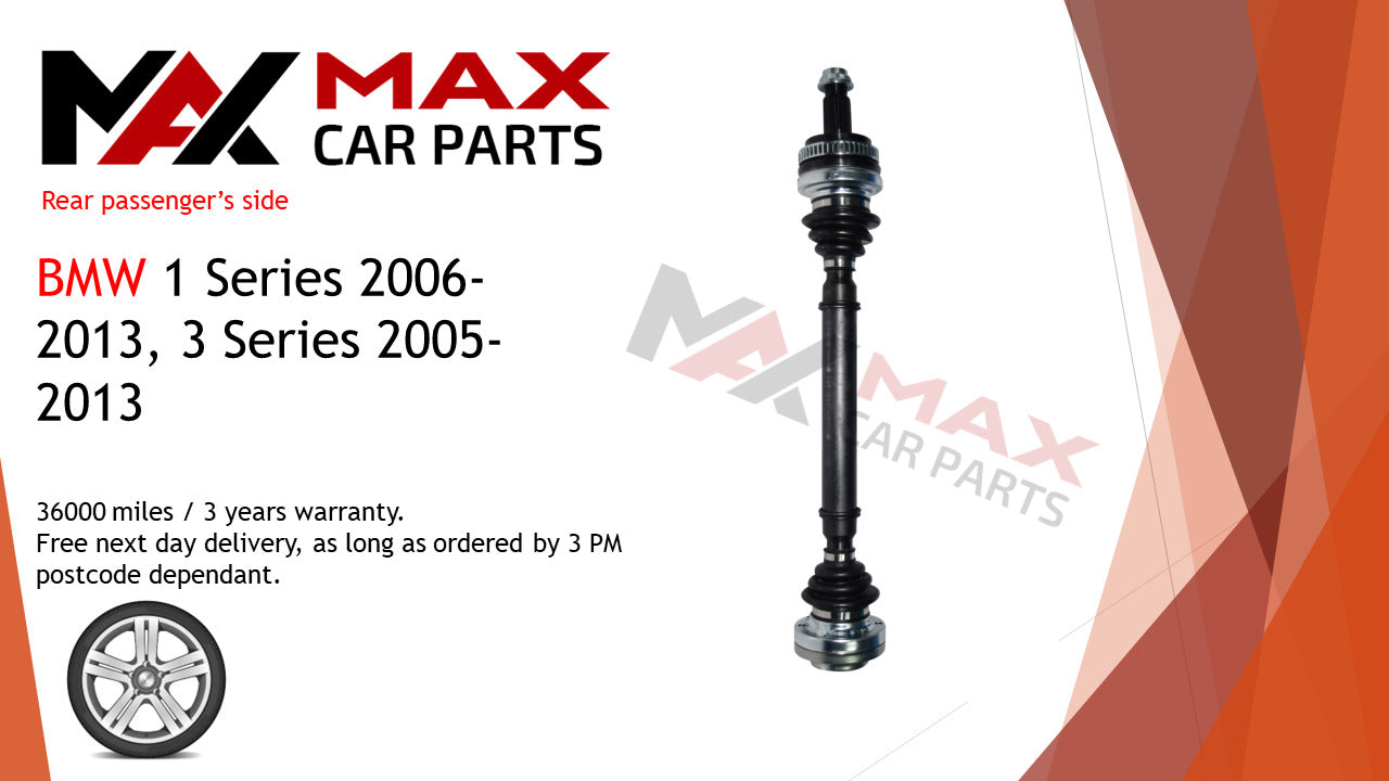 BMW 1 Series 2006-2013 3 Series 2005-2013 driveshaft Rear Left