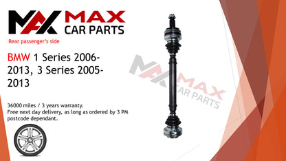 BMW 1 Series 2006-2013 3 Series 2005-2013 driveshaft Rear Left