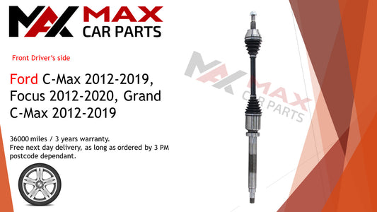 Fits Ford C-max 12-19 Focus 12-20 Grand C-Max 12-19  driveshaft front right