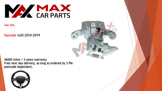 Fits Hyundai ix20 2010-2019 Brake Caliper Rear Left