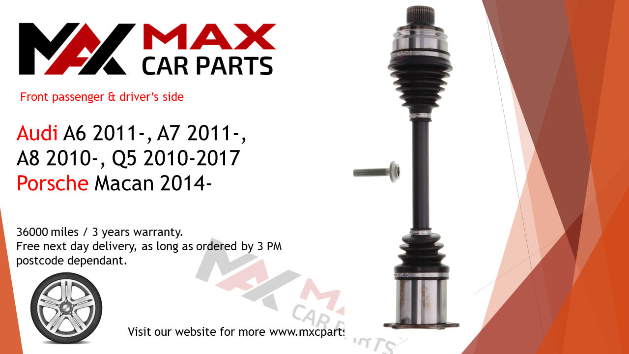 Fits Audi A6 A7 A8 Q5 Porsche Macan  driveshaft front left & right