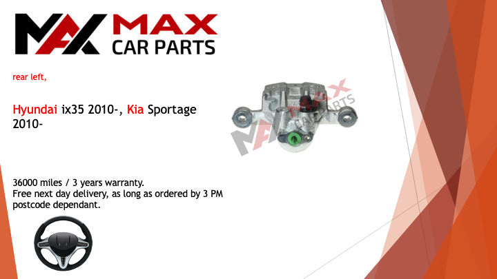 Fits Hyundai ix35 2010-, Kia Sportage 2010- Brake Caliper Rear Left