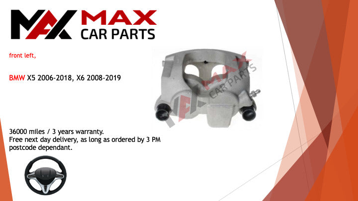 Fits BMW X5 2006-2018, x6 2008-2019 Caliper Rear left