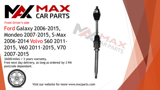 Fits Ford Galaxy Mondeo Volvo S60 V60 V70 2006-2015 driveshaft front right