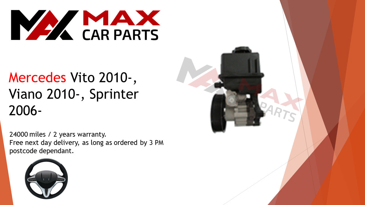 Fits Mercedes Vito 2010-, Viano 2010-, Sprinter 2006- Power steering pump