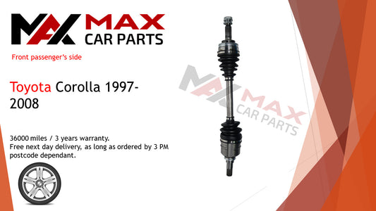 Toyota Corolla 1997-2008 driveshaft front Left