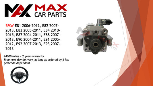 Fits BMW 1 series 2006-2012 3 series 2007-2013 X1 2005-2011 power steering pump