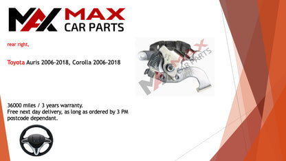 Fits Toyota Auris 2006-2018, Corolla 2006-2018 Brake Caliper Rear right