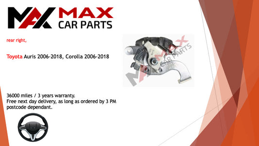 Fits Toyota Auris 2006-2018, Corolla 2006-2018 Brake Caliper Rear right