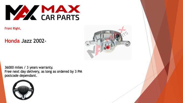 Fits Honda jazz 2002- Brake Caliper front right