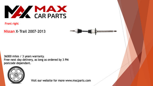 Fits Nissan X-Trail 2007-2013 driveshaft front right