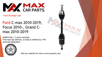 Fits Ford C-max 10-19 Focus 10- Grand C-Max 10-19  driveshaft front left