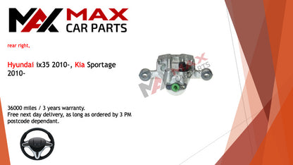 Fits Hyundai ix35 2010-, Kia Sportage 2010- Brake Caliper Rear right