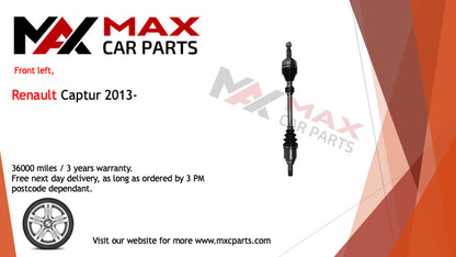 Fits Renault Captur 2013- driveshaft front left