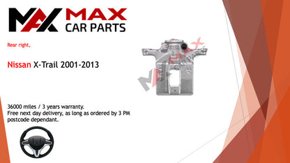 Fits Nissan X-trail 2001-2013 Brake Caliper Rear right