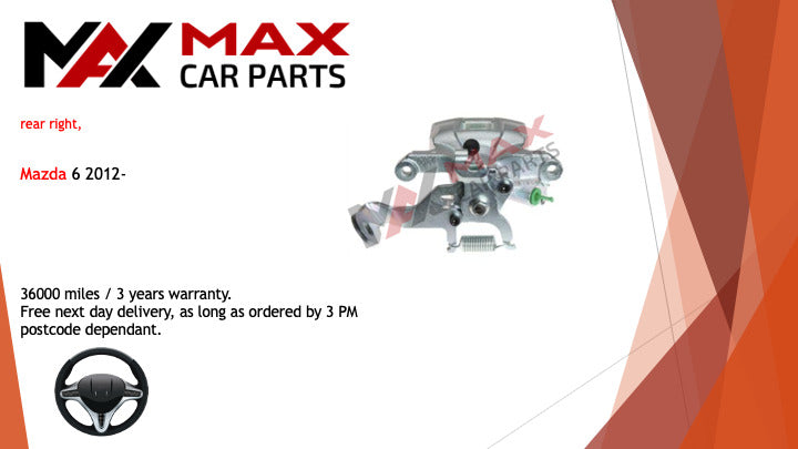 Fits Mazda 6 2012- Brake Caliper Rear right