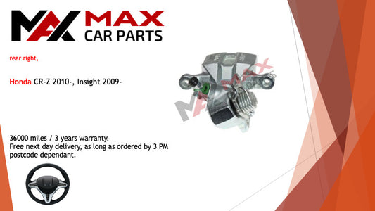 Fits Honda CR-Z 2010-, Insight 2009 Brake Caliper Rear right