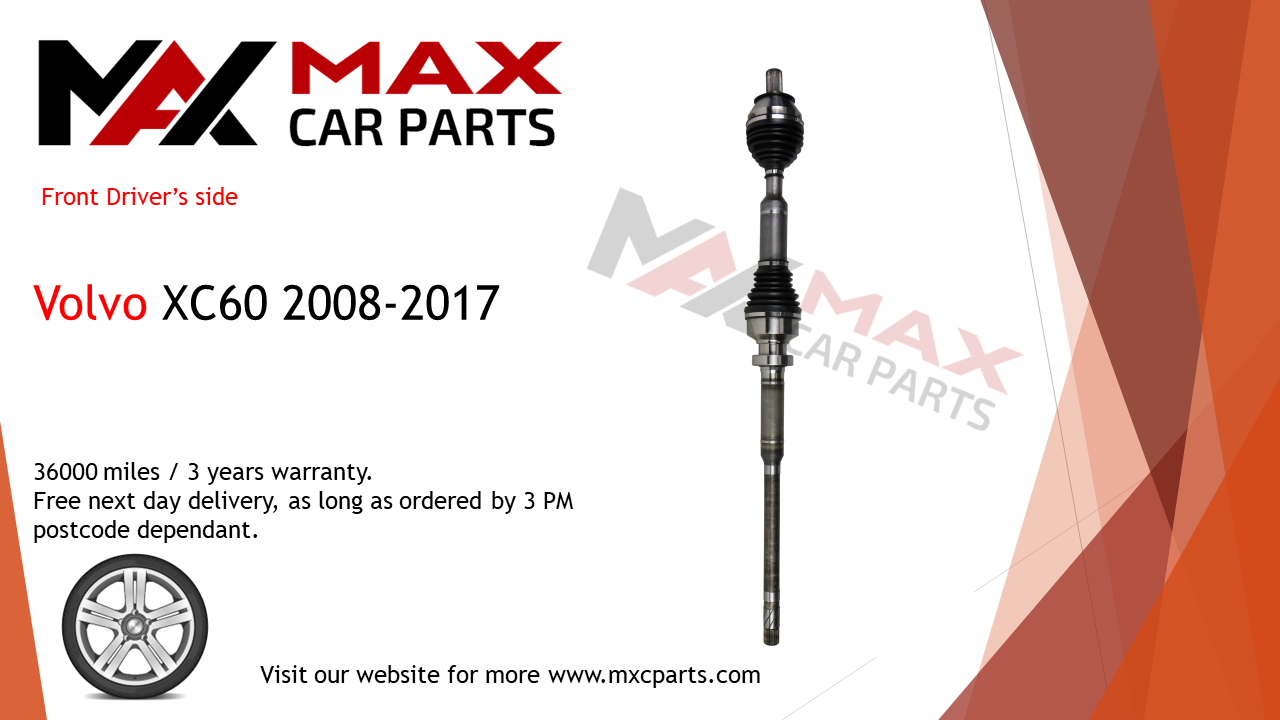 Fits Volvo XC60 2009-2015 driveshaft front right